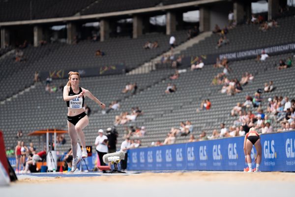 Nathalie Buschung (Eintracht Frankfurt e.V.) waehrend der deutschen Leichtathletik-Meisterschaften im Olympiastadion am 25.06.2022 in Berlin